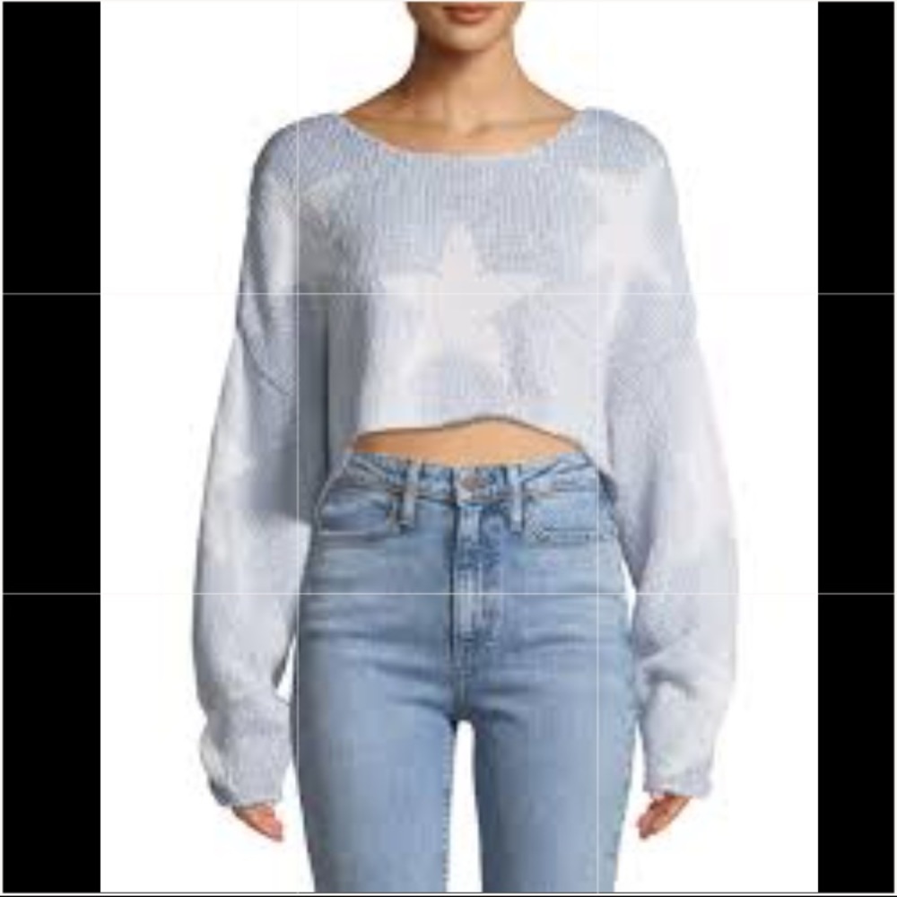 Wildfox NWT STAR-CROSSED CROPPED STAR SWEATER✨